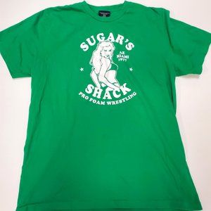 Men's American Eagle Sugar's Shack Pro Foam wrestling Medium green 1977